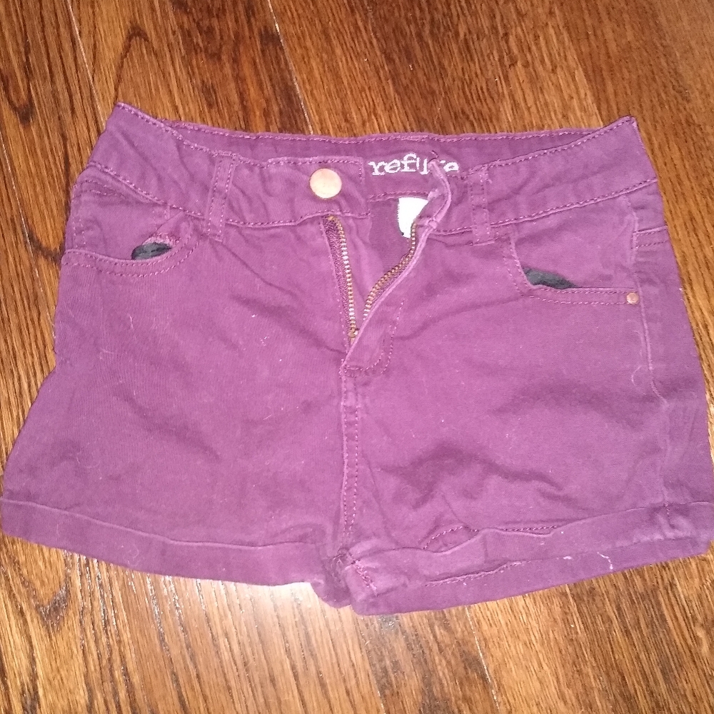 magenta shorts